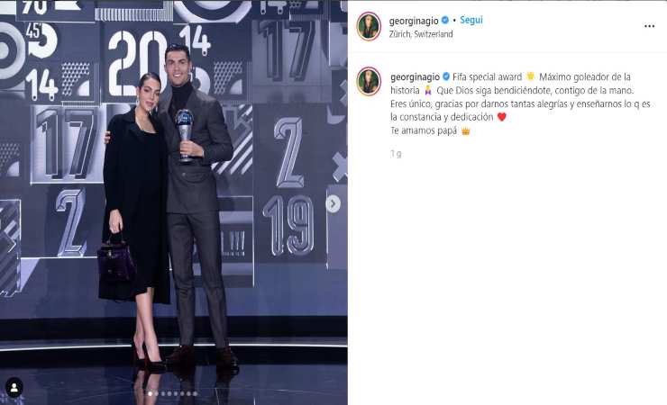 Georgina Rodriguez pancione foto Ronaldo - IlCalcioMagazine