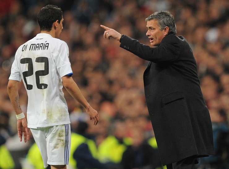Di Maria e Mourinho al Real Madrid (credit: Getty Images)