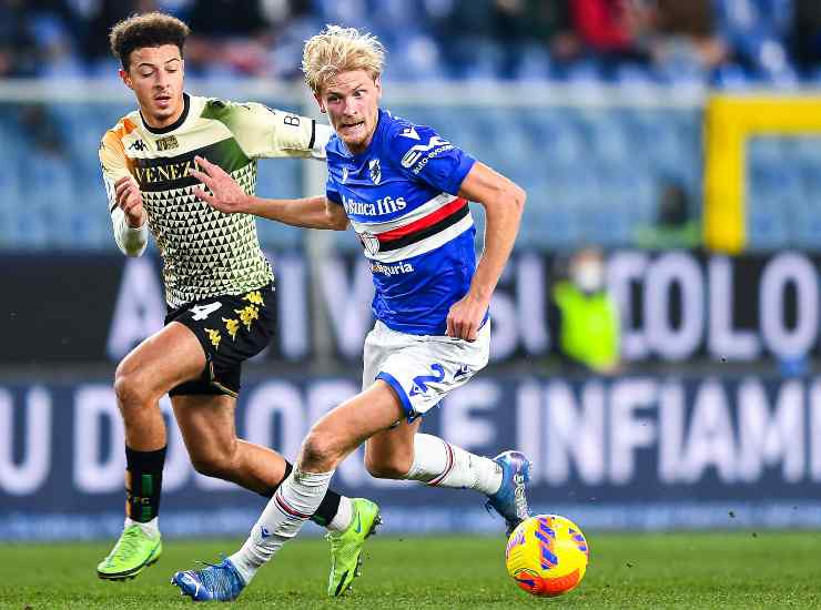 Morten Thorsby centrocampista della Sampdoria (Credit Foto Getty Images)