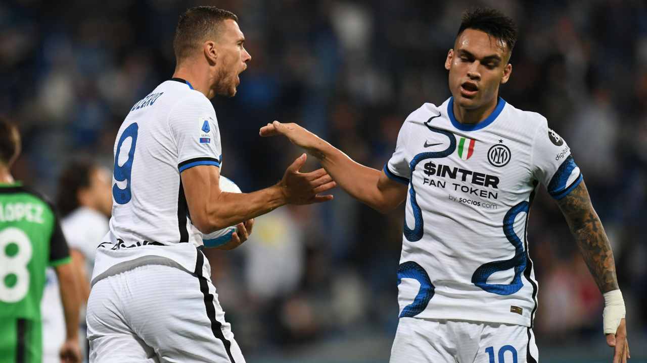 Dzeko e Lautaro, attaccanti dell'Inter - credits: Getty Images. Il Calcio Magazine