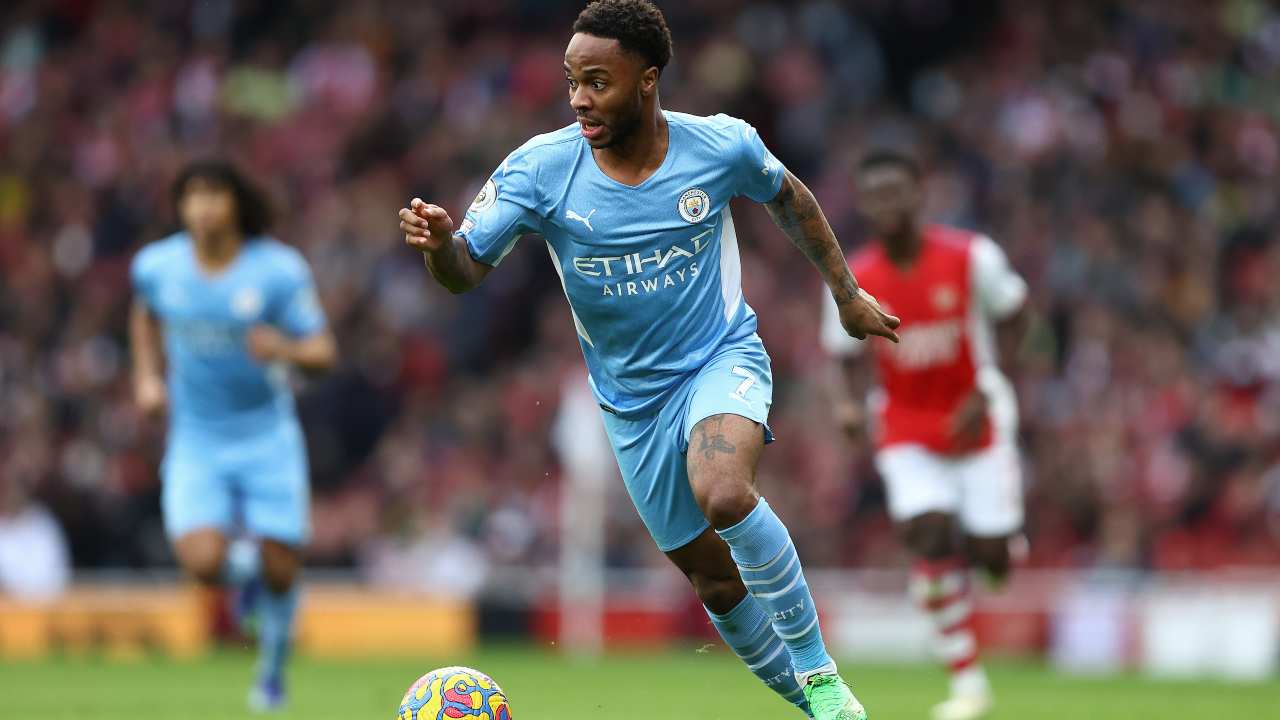 Raheem Sterling, attaccante del Manchester City - credits: Getty Images. Il Calcio Magazine