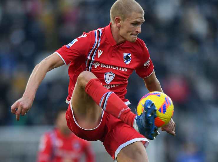 Thorsby centrocampista della Sampdoria (Credit Foto Getty Images)