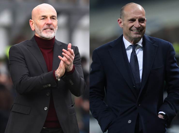 Pioli e Allegri, allenatori di Milan e Juventus - credits: Getty Images. Il Calcio Magazine