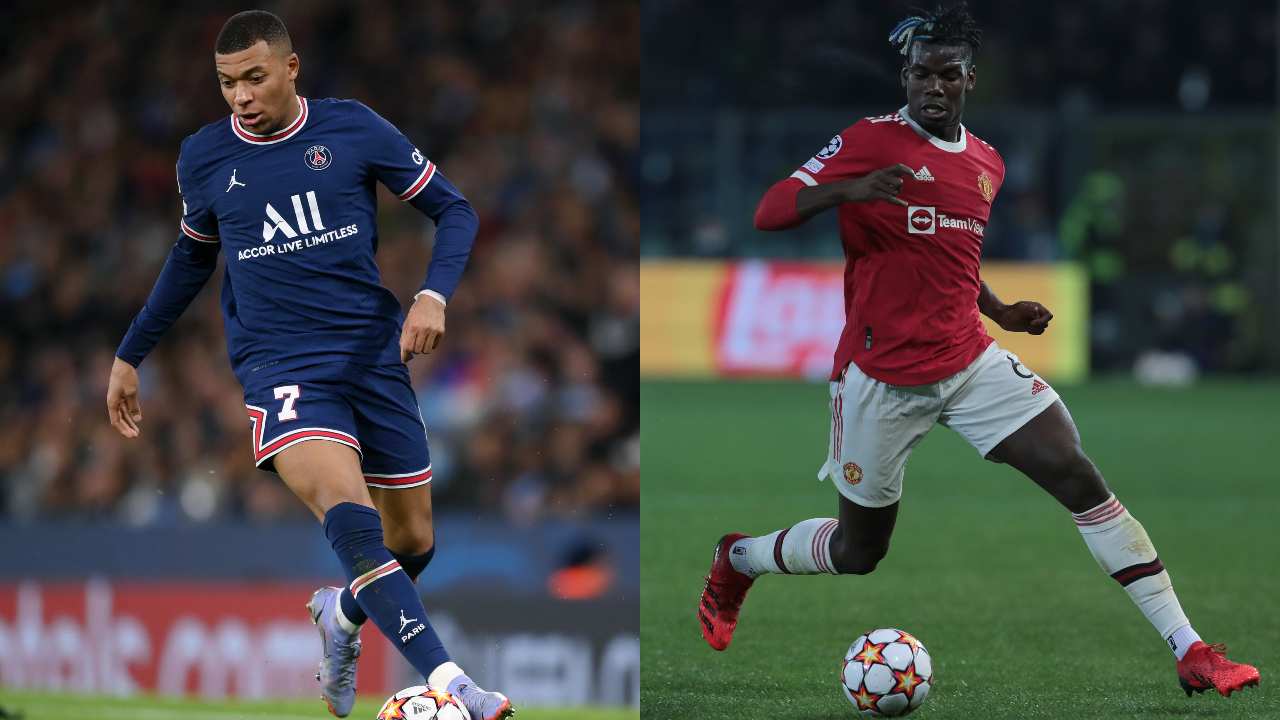 Mbappe e Pogba, giocatori di PSG e Man Utd - credits: Getty Images. Il Calcio Magazine