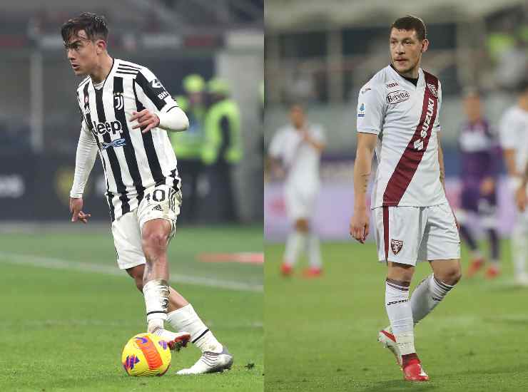 Dybala e Belotti, attaccanti di Juventus e Torino - credits: Getty Images. Il Calcio Magazine