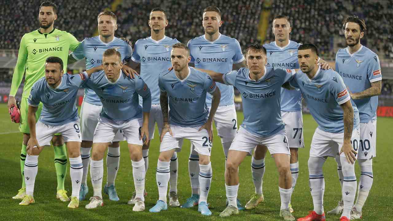 Formazione laziale durante l'ultimo incontro (Credit Foto Getty Images)