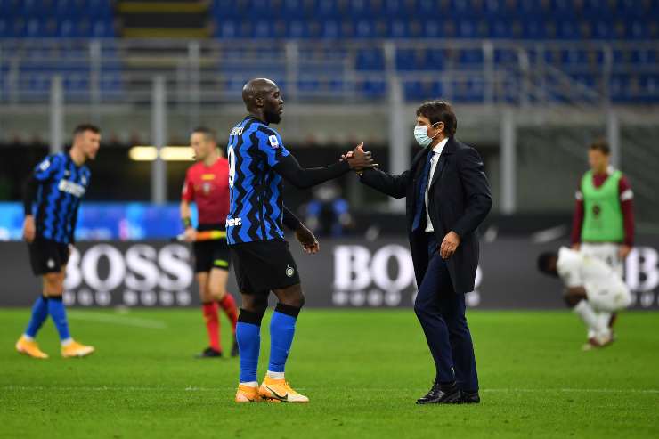 Romelu Lukaku e Antonio Conte (credit: Getty Images)