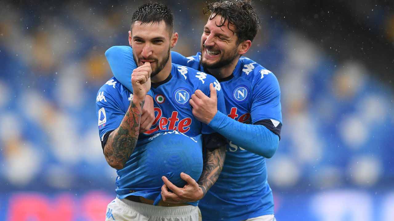 Matteo Politano e Dries Mertens (credit: Getty Images)