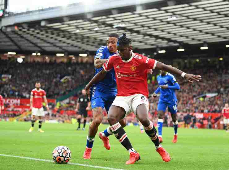 Pogba sfida Allan in Man Utd - Everton - credits: Getty Images. Il Calcio Magazine