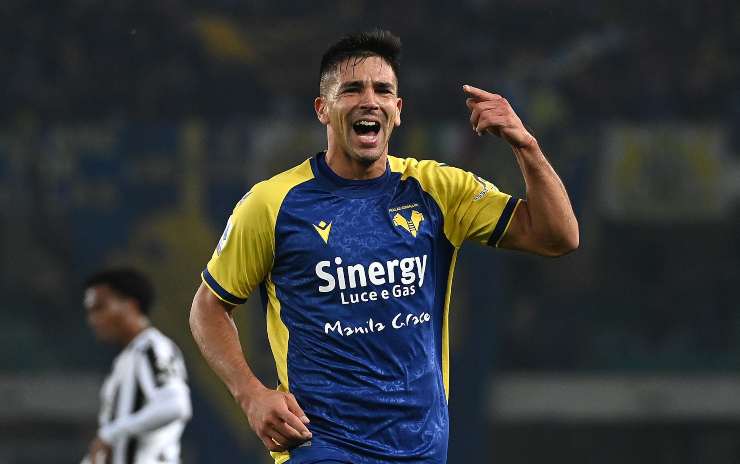 Giovanni Simeone, attaccante dell'Hellas Verona (credit: Getty Images)