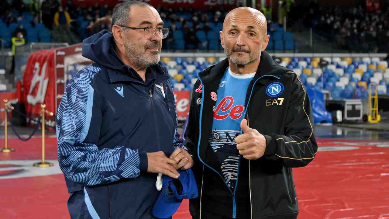Sarri e Spalletti, allenatori di Lazio e Napoli - credits: Getty Images. Il Calcio Magazine