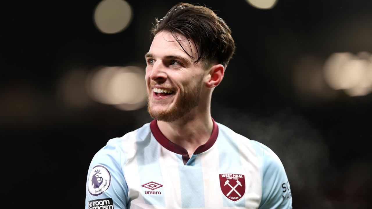 Declan Rice, centrocampista del West Ham - credits: Getty Images. Il Calcio Magazine