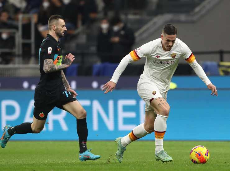 Nicolò Zaniolo centrocampista della Roma (Credit Foto Getty Images)