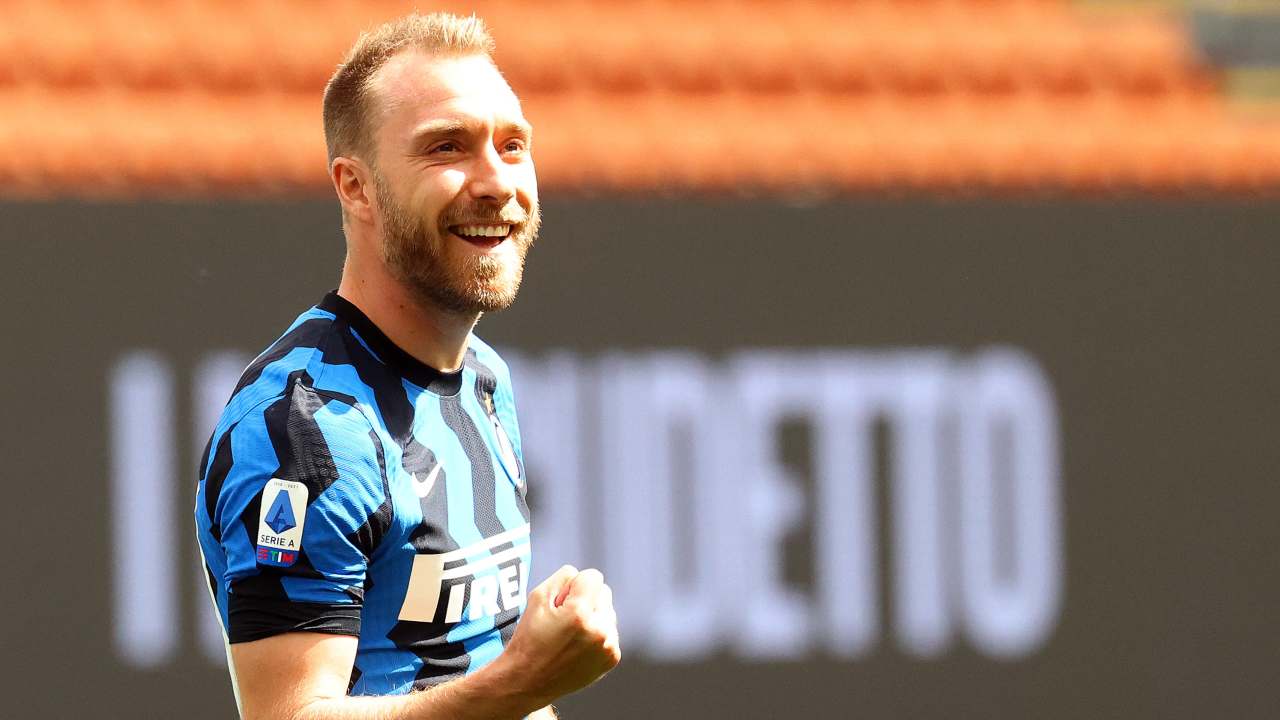 Eriksen con la maglia dell'Inter - credits: Ansa Foto. Il Calcio Magazine