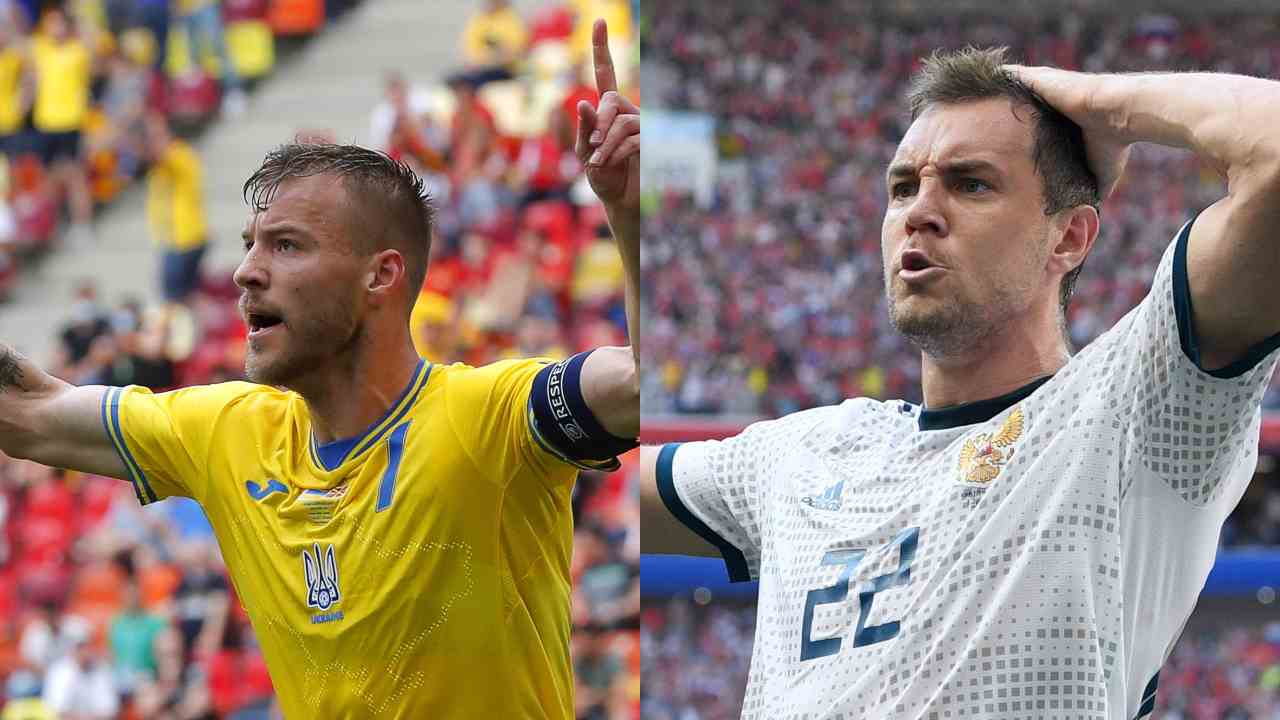 Yarmolenko e Dzyuba (credit: Ansa)