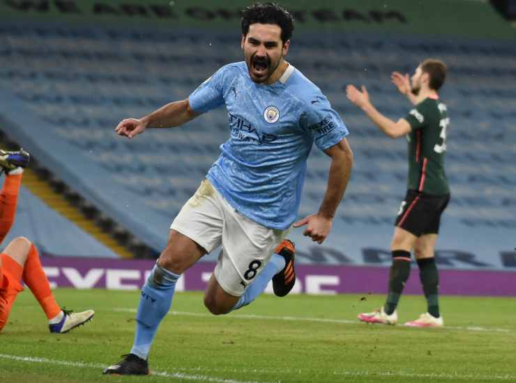 Gundogan con la maglia del City - credits: Ansa Foto. Il Calcio Magazine