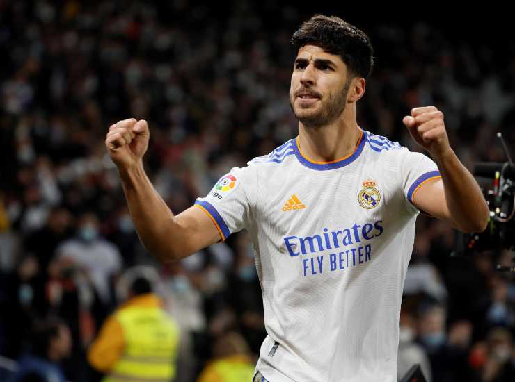 Marco Asensio con la maglia del Real Madrid - credits: Ansa Foto. Il Calcio Magazine