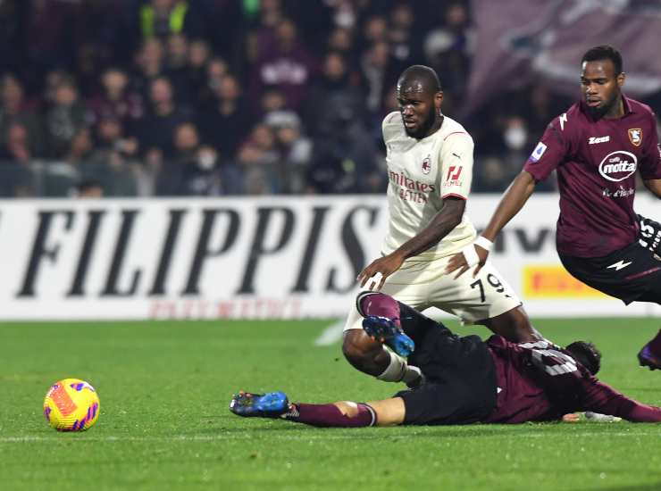 Franck Kessie durante il match contro la Salernitana (Credit Foto Ansa)