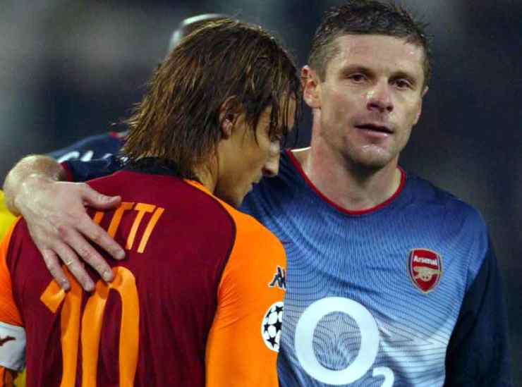 Francesco Totti e Oleg Luzhny (credit: Ansa)