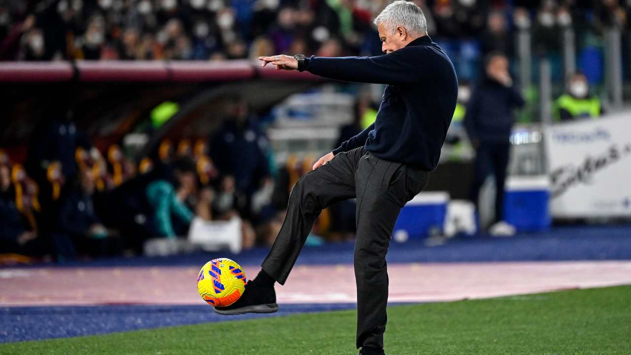 José Mourinho, allenatore della Roma (credit: Ansa)