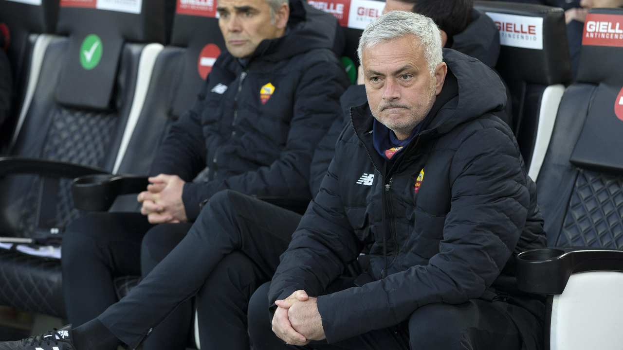 José Mourinho, allenatore della Roma (Credit Foto Ansa)