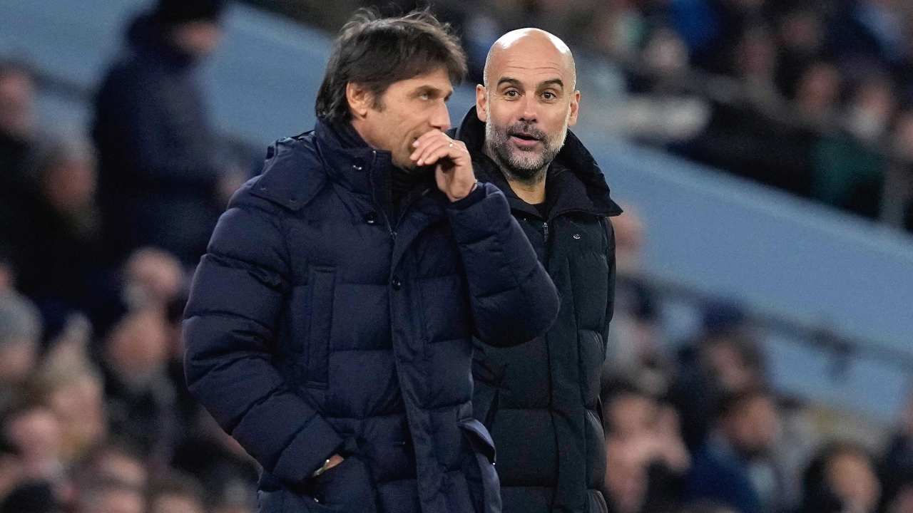 Conte e Guardiola - credits: Ansa Foto. Il Calcio Magazine