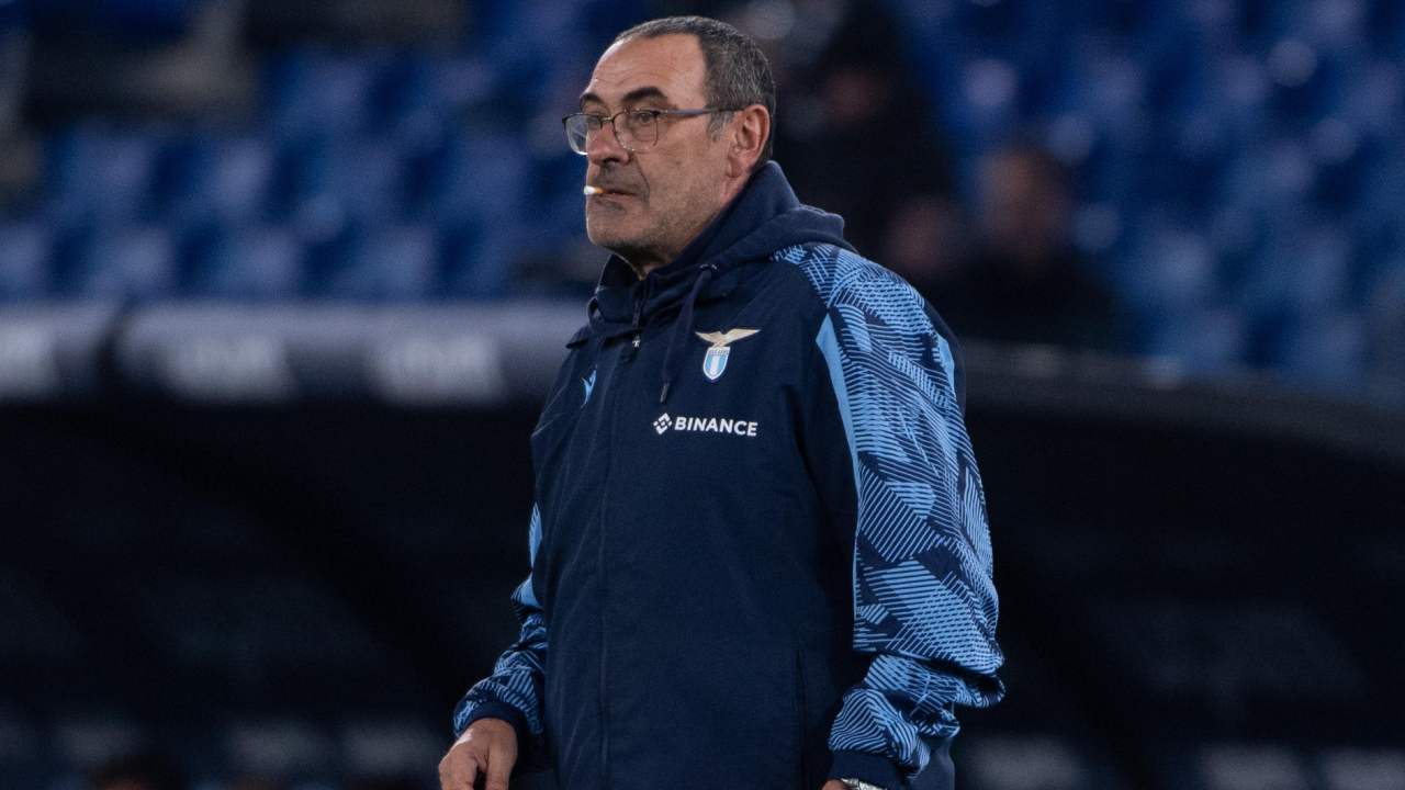 Maurizio Sarri, allenatore della Lazio (credit: Ansa)