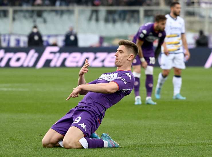 Krzysztof Piątek attaccante in prestito dall'Hertha Berlino (Credit Foto Ansa)