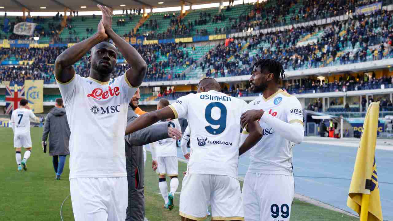 Koulibaly, Osimhen e Anguissa (credit: Ansa)