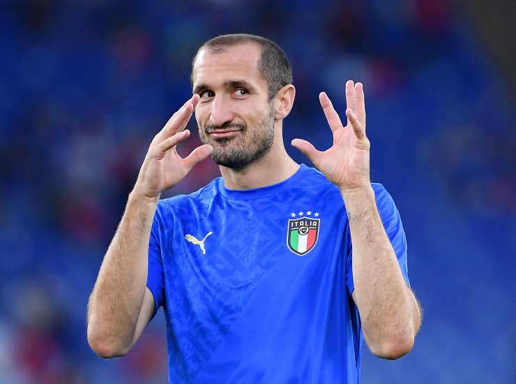 Chiellini con la maglia dell'Italia - credits: Ansa Foto. Il Calcio Magazine