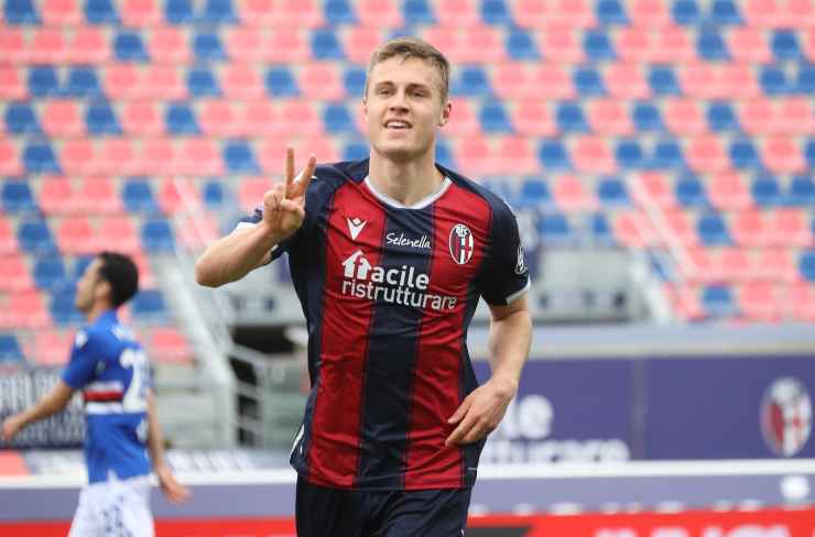 Mattias Svanberg, centrocampista del Bologna (credit: Corriere di Bologna)