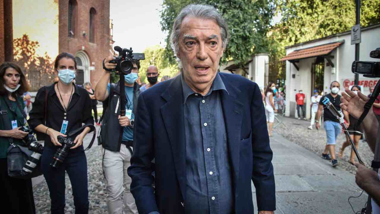 Massimo Moratti, ex presidente dell'Inter - credits: Ansa Foto. Il Calcio Magazine