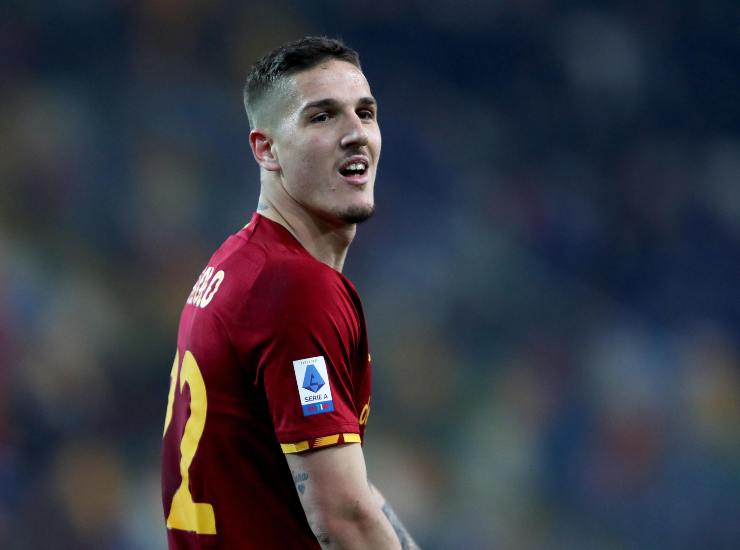 Nicolò Zaniolo giocatore della Roma (Credit Foto Ansa) 