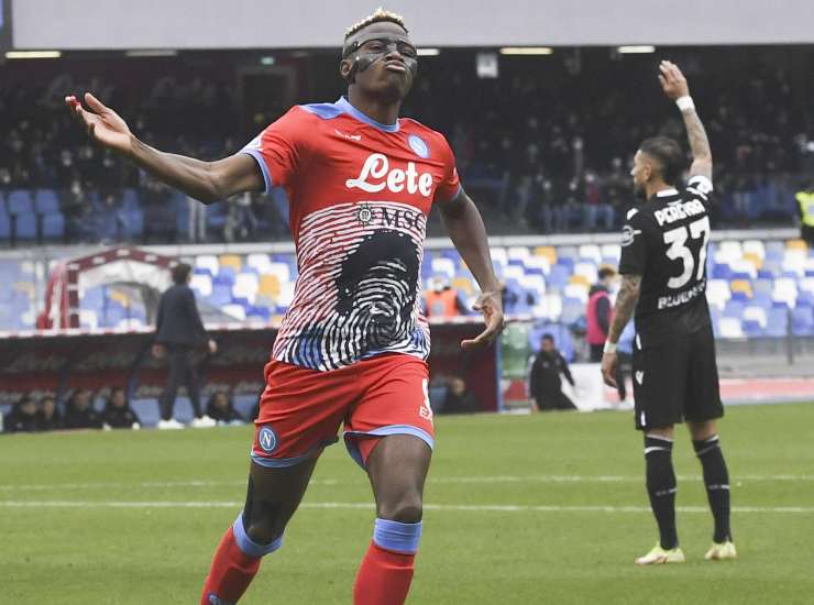 Victor Osimhen attaccante del Napoli  (Credit Foto Ansa)