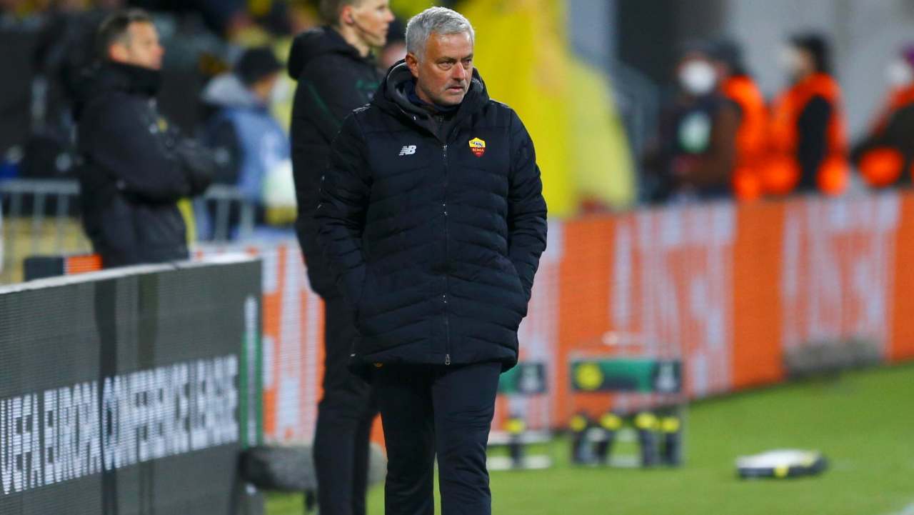 José Mourinho, allenatore della Roma (credit: Ansa)