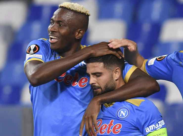 Victor Osimhen e Lorenzo Insigne (credit: Ansa)