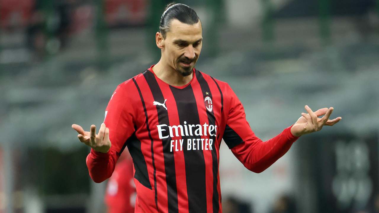 Zlatan Ibrahimovic, attaccante del Milan (credit: Ansa)