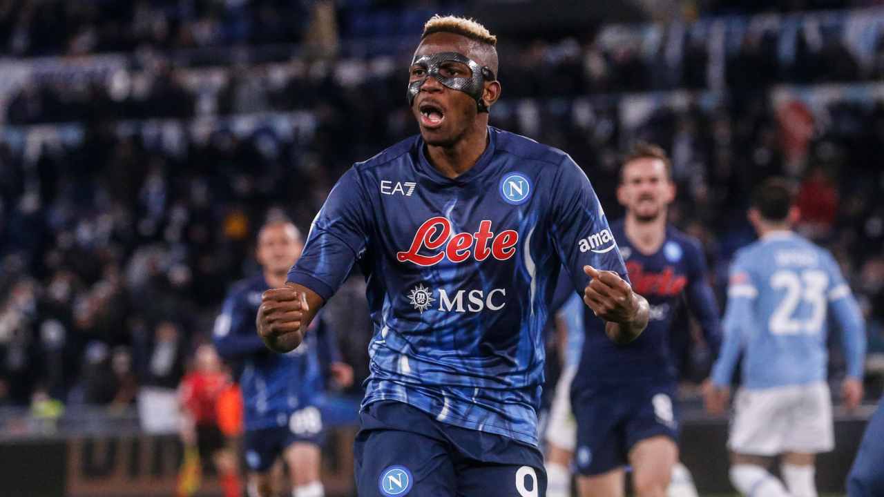 Victor Osimhen, attaccante del Napoli (credit: Ansa)