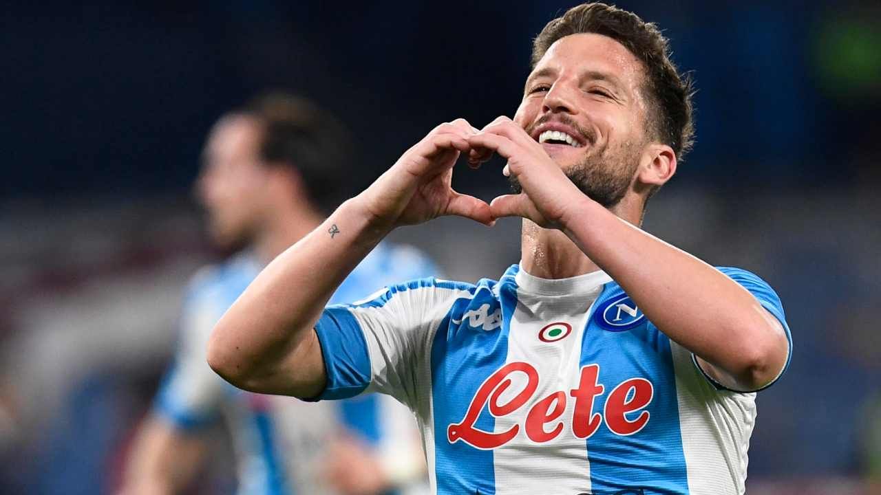 Dries Mertens, attaccante del Napoli (credit: Ansa)