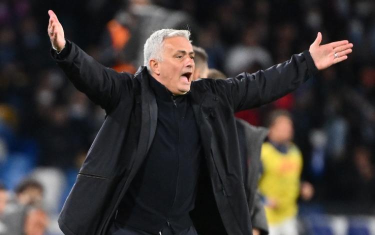 Le polemiche di José Mourinho nel post di Napoli-Roma (credit: Sky Sport)