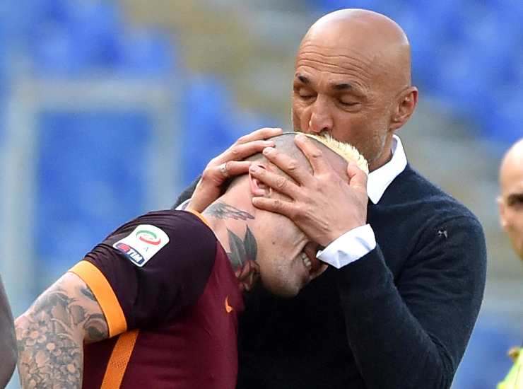 Spalletti e Nainggolan insieme alla Roma - credits: Ansa Foto. Il Calcio Magazine