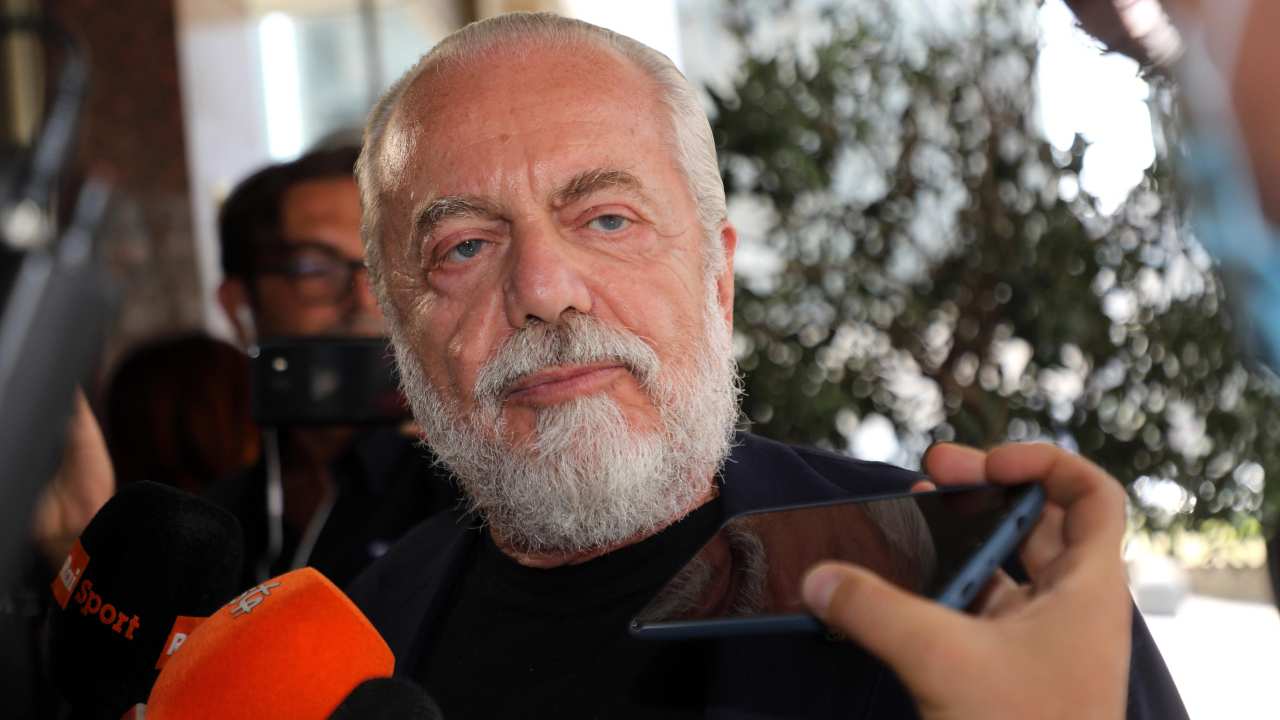 Aurelio De Laurentiis, presidente del Napoli - credits: Ansa Foto. Il Calcio Magazine