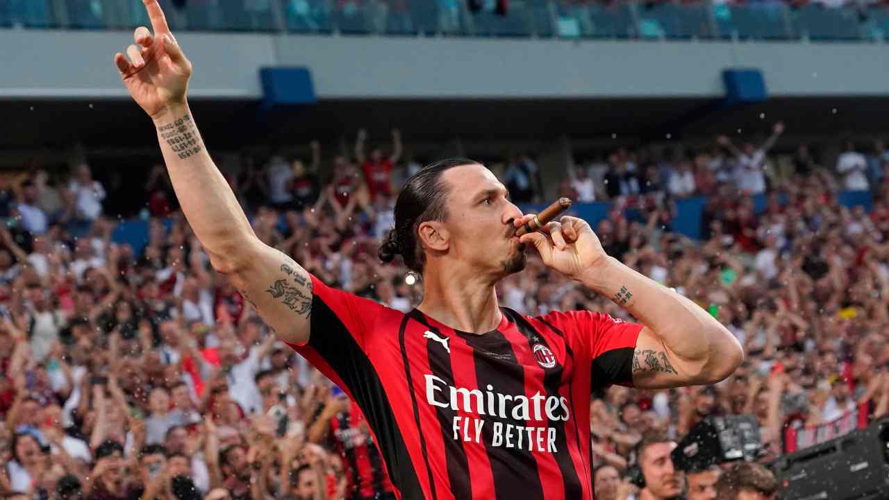 Zlatan Ibrahimovic, attaccante del Milan (credit: Ansa)