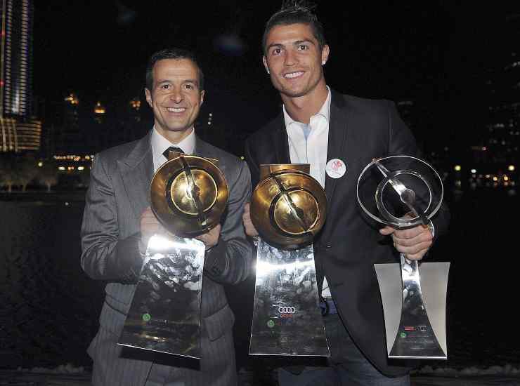 Jorge Mendes con Cristiano Ronaldo [Credit: ANSA] - Il Calcio Magazine