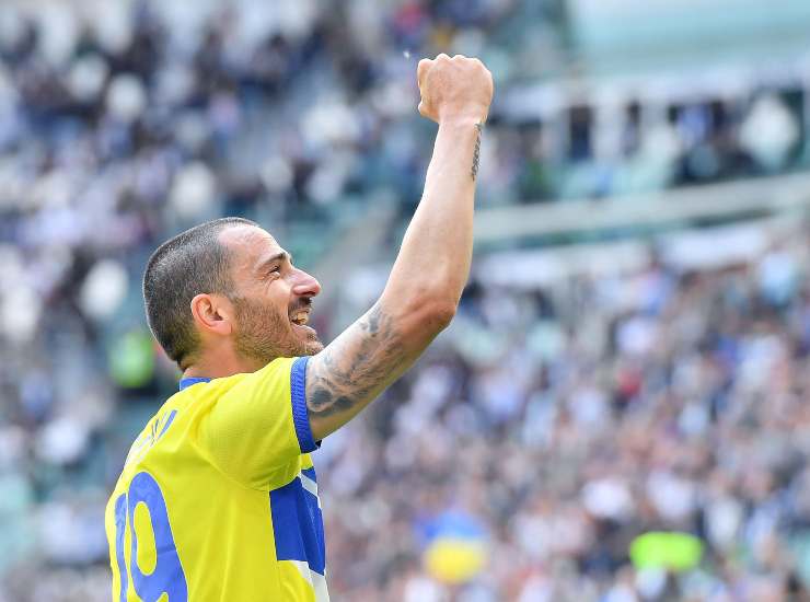 Bonucci esulta dopo il gol segnato (Credit Foto Ansa)