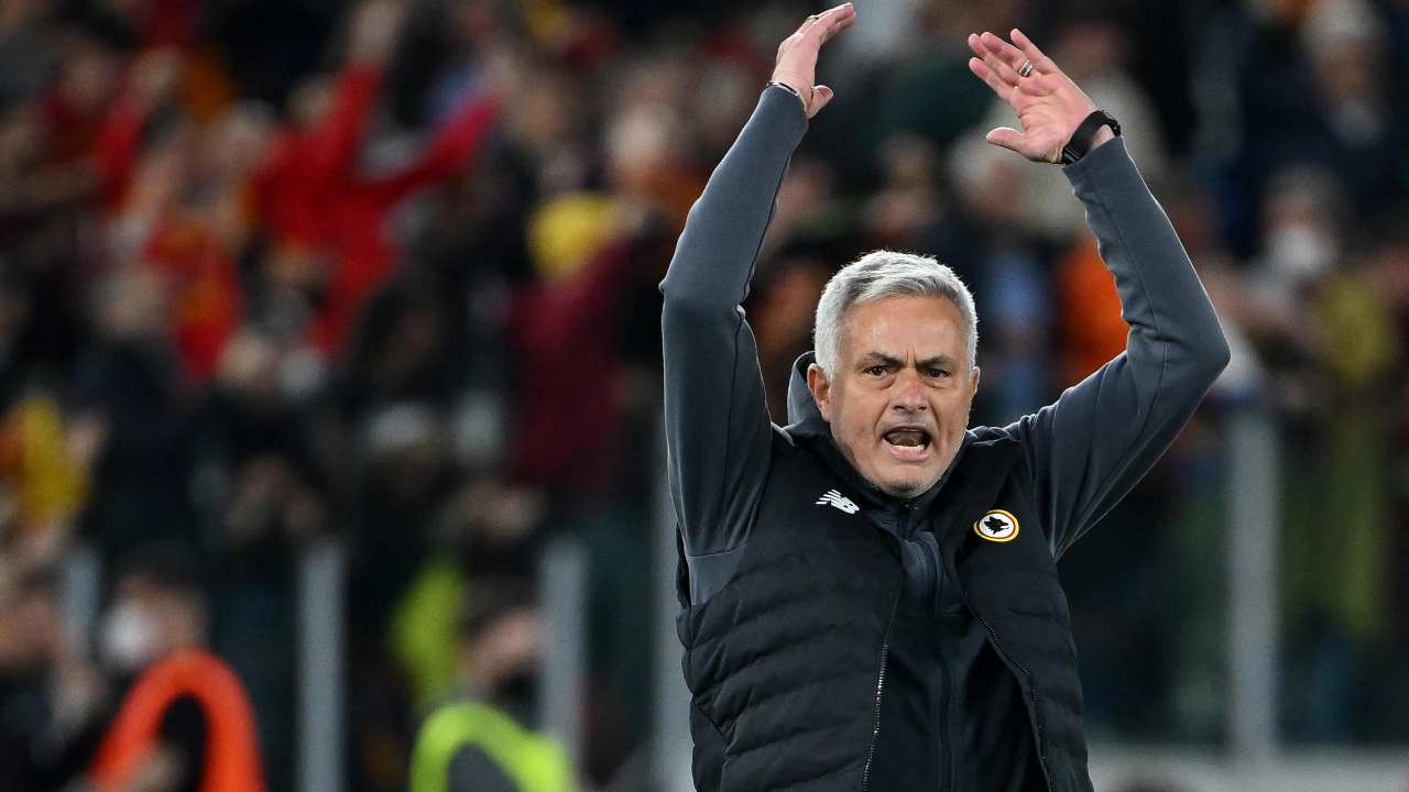 José Mourinho allenatore della Roma (Credit Foto Ansa)
