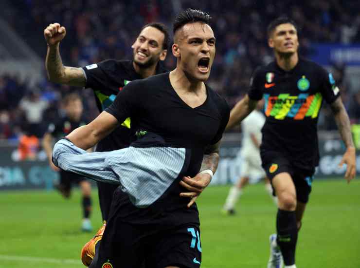 Lautaro rejoices after the goal of the momentary 3-2 [Credit: ANSA] - Il Calcio Magazine