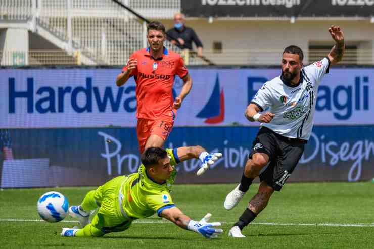 Gol del pareggio dello Spezia (credit: Ansa)