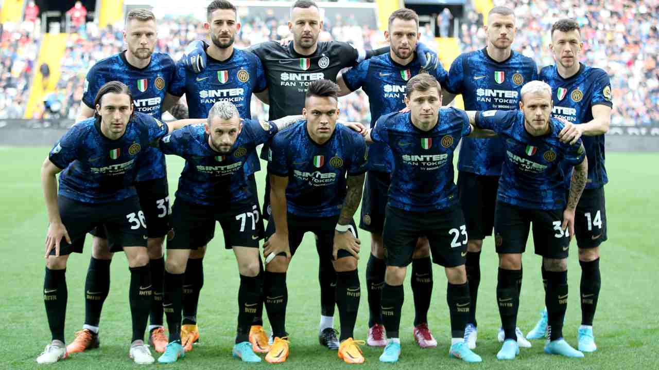 Foto di rito prima del match tra Inter e Udinese (Credit Foto Ansa)