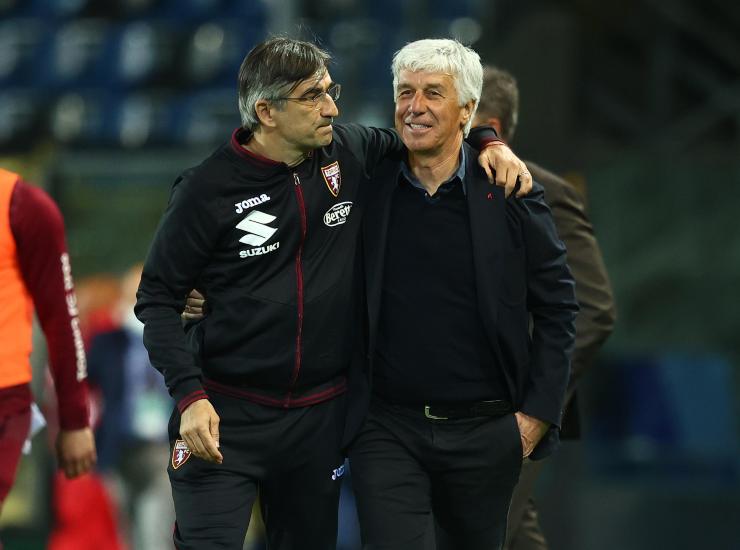 Gian Piero Gasperini e Ivan Juric (Credit Foto Ansa)